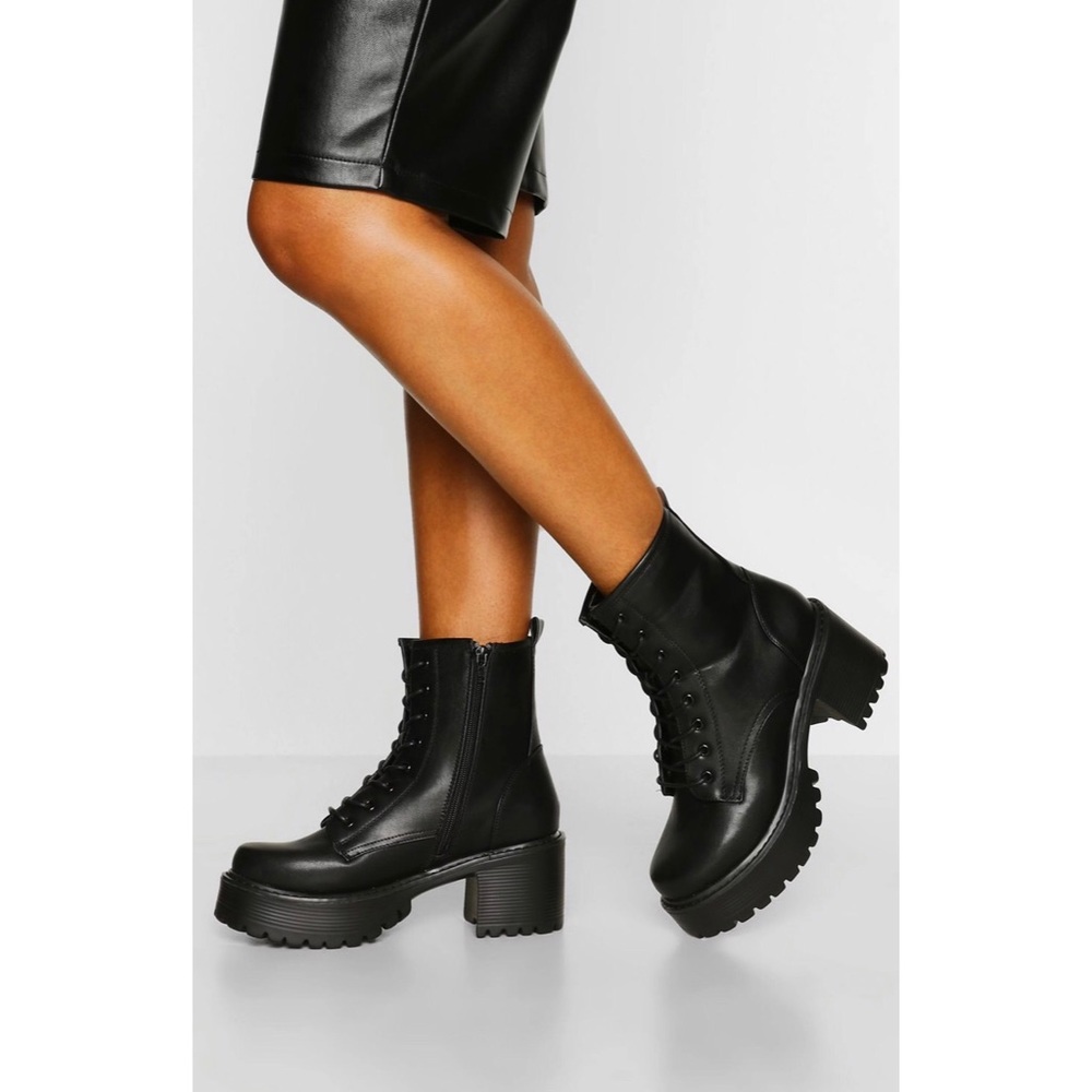 Boohoo Chunky Platform Combat Boots